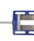 Top view of 4 Inch Drill Press Vise For Light Duty Workbench 4.33 Inch Jaw Opening Hardened Steel Jaws Ideal For Woodworking And Metalworking