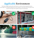 Universal 42V 2A Electric Scooter Charger With 71W Max Output indoor and safe use environments, avoiding rain and sun.