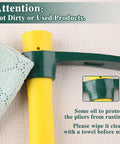 15 Inch Pick Mattock Hoe With Fiberglass Handle Heavy Duty Forged Weeding Tool shown near a cleaning towel