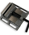 Flat Drill Press Vise 4 Inch For Home Shop Use Heavy Duty Malleable Cast Steel Body With Powder Coat Finish 4 Hole Base