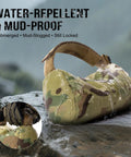Water-repellent Pre-Filled Shooting Rest Bag For Front And Rear Gun Support Durable 500D Cordura Nylon on wet surface