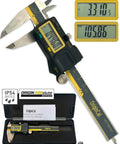 Absolute Origin 0 To 4 Inch Digital Caliper For Quick No Brainer Precision In Inch And Metric Readings, IP54 Stainless Steel, USB SPC Output