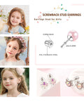 Hypoallergenic Surgical Steel Screw Back Earrings For Women Small Flat Back Studs That Stay Put All Day Durable Comfortable Minimalist Jewelry With Secure Screw Back Design And Skin Friendly Material For Sensitive Ears, girls wearing small 316L stainless steel screw-back studs