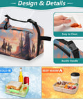 Cowboy Themed Insulated Lunch Bag With Huge Capacity And Grab And Go Design Keeps Food Fresh All Day Leakproof