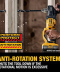 Boss Level Brushless Cordless Power Drill 20 Volt Max Ready Half Inch Compact Stud And Joist Driver in use with anti-rotation feature.