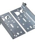 Garage Door Bottom Lifting Brackets Kit With Twelve M6 Mounting Bolts For Seven Sixteenth Inch Stem Heavy Duty Galvanized Steel Construction Residential Bottom Roller Brackets Left And Right Pair For Easy No Fuss Install.