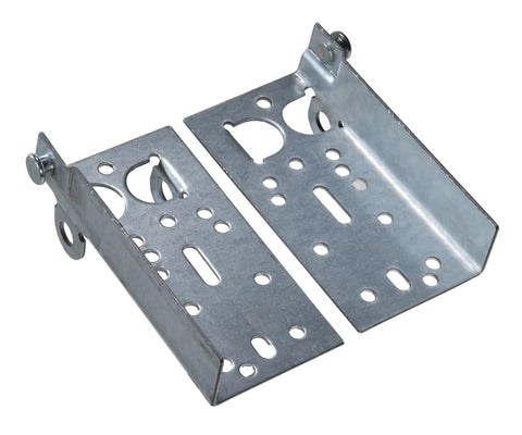 Garage Door Bottom Lifting Brackets Kit With Twelve M6 Mounting Bolts For Seven Sixteenth Inch Stem Heavy Duty Galvanized Steel Construction Residential Bottom Roller Brackets Left And Right Pair For Easy No Fuss Install.