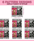 Monkey Meme DTF Transfers Pack Ready to Press for T Shirts 7x7 Inch Washable Iron On Vinyl Decals with bold slogans