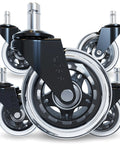 Original Office Chair Wheels Set Of Five For Smooth Quiet Casters Safe On Hardwood Floors And Carpet Universal Fit