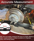Pro Grade Toe Alignment Tool Plates Kit, 2 Pack With Measuring Tapes for precise wheel alignment on Jeep, Truck, SUV.