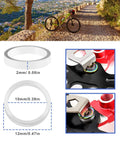 Aluminum Alloy Bicycle Chainring Bolt Spacers Washers 10 Pcs Double Ring To Single Gasket 2mm Thick 10mm Inner Diameter