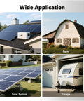 Wide application of All In One 3500W Pure Sine Wave Inverter Charger With 48V Dc To 120V Ac Output in home, farm, solar system, and garage.