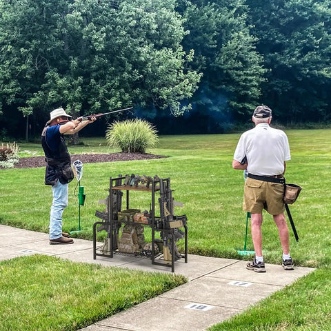 Built Like A Tank Vertical Floor Gun Rack Stores Eight Long Guns And Six Pistols With Rust Resistant Steel Frame Ideal For Tactical Gear And Home Defense Setup