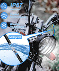 Solder Seal Heat Shrink Butt Connectors Kit 200 Pieces Waterproof Wire Connectors Set showing waterproof feature on motorcycle
