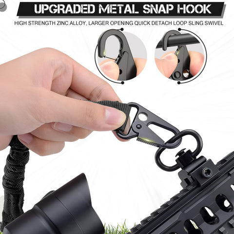 Adjustable Two Point Rifle Sling Dope Rugged Nylon Strap With Metal Hook For Hunting Shotgun And Camera Gear Outdoor
