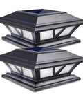 Upgrade Your Lawn With These Dang Bright Solar Post Cap Lights Offering Easy Toggle Between Warm Or Cool White Modes. Heavy duty black solar lamps for 4x4 posts.