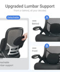Beefy 400 Lb Heavy Duty Office Chair With 5 Inch Thick Seat Ergonomic Desk Chair Adjustable lumbar support demo