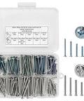 Top Tier Cabinet Pull Screws And Dresser Drawer Knob Fasteners With Rock Solid 8-32 And Metric M4 Threads in organized case.