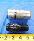 Top Notch 45 Degree Ansi Style Retention Knob And Pull Stud designed for heavy shop work, shown with a coolant routing interface.