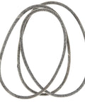 M126009 Transmission Drive Belt Half Inch By 86 Inch Fits LT155 LT166 Lawn Tractors shown coiled on white background