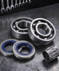 Chainsaw Crankshaft Bearing And Rubber Oil Seal Set For High Speed Transmission, Needle Roller Bearing Kit, Saw Repair For Gasoline Power Saws, Heavy Duty Pro Grade Sealing System For Tight Seal And Leak Free Performance, steel bearings and seals