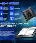 Killer Performance Professional Vehicle Diagnostic Scanner Tablet With Six In One VCMI2 Cable for oscilloscope functionality and tests.