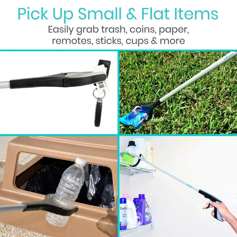 32 Inch Reacher Grabber Tool 2 Pack, Long Reach Trash Picker Upper With Rotating Head And Heavy Duty Grip, Garden Nabber For Litter, Seniors, Disabled, Handicap Arm, Easy Reach Behind Furniture