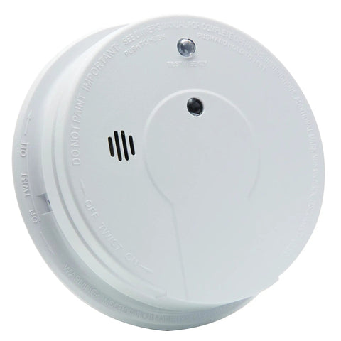 Hardwired Smoke Detector With 9 Volt Battery Backup, Photoelectric Sensor, 85 Decibel Alarm, Red LED Indicator, Battery Included