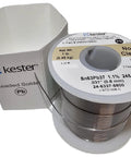 Pro Grade 50 Activated Rosin Core Solder Wire Roll With 245 No Clean Flux, 63/37 Alloy, 0.031 Inch Diameter spool with label