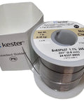 Activated Rosin Core Solder Wire 63/37 Leaded, No Clean Flux 245, 0.031 Inch Diameter, 1 Lb Spool, 4 Pack against white background.