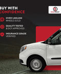 16 Inch Painted Silver Rim For Promaster City 2015-2022 OE Direct Replacement Wheel shown on vehicle