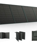 Foldable 100 Watt Solar Panel With IP65 Waterproof Rating 18V DC And 5V USB Outputs Portable Power Charger displayed open and folded