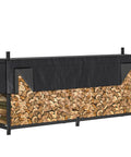 8 Foot Heavy Duty Firewood Rack With Waterproof Cover Freestanding Wood Log Holders For Indoor And Outdoor Use Built To Last Rugged Steel Frame Weatherproof Storage For All Seasons.