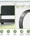 Material details of Outdoor Glider Bench With Steel Frame 2 Seat Porch Loveseat Swing For Patio Garden And Backyard Rocking Chair
