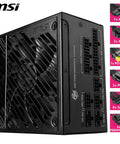 Fully Modular 850W PCIE5 Gaming Power Supply For Gamer Rigs With 80 Plus Gold, Dual 12V 2x6 Pin Cables, ATX 3.1, PCIe 5.1