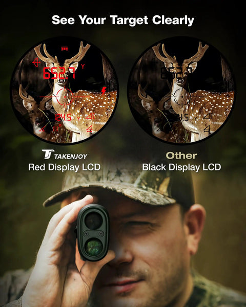 Straight Shooter Laser Rangefinder For Hunting With Seven X Magnification And Twelve Hundred Yard Range Built For Dense Cover Featuring Quick Speed Calculations Waterproof Build And Carry Pouch