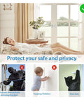 4 Inch Flip Latch Gate Latches for security, showing peaceful home setting, protecting privacy, preventing intruders, children, and pets