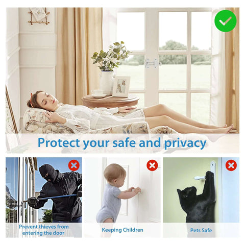 4 Inch Flip Latch Gate Latches for security, showing peaceful home setting, protecting privacy, preventing intruders, children, and pets