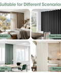 Flexible Bendable Ceiling Curtain Track With Clips for Room Dividers Ceiling Or Wall Mount Rails Heavy Duty Privacy Curtain Rods For Living Room Shower Bedroom And RV White 6 Ft. in bedroom, office, room divider and bathroom scenes