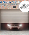 Stainless Steel Garage Door Opener Clip For Visor 10 Pack, Durable Remote Visor Clips Bulk Set, compatible clips displayed.