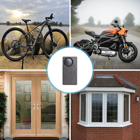 Wireless Anti Theft Alarm With 110db Siren, Motion Sensor and Remote for bikes, motorcycles, doors, windows.