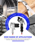 Heavy Duty Pneumatic Metal Strapping Tool Set For Industrial Bundling No Power Needed Yet Packs A Punch, Durable Alloy Steel Strapping Machine With Split Type Design, Fits 19 25 32 Mm Straps 0.6-1.2 Mm Thick 25 Mm Packaging with applications for aluminum, wood, steel