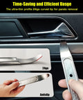 4140 Stainless Steel Pry Tool Set demonstrating trim removal with ultra-thin anti-slip pocket mini pry bar