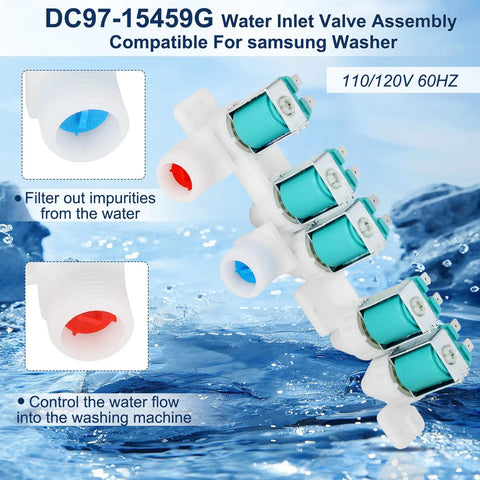 Samsung Washer Water Inlet Valve Assembly Upgrade That Stops Leaks Easy Install Durable ABS five solenoid valves