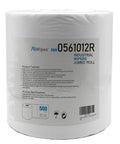 Top Notch Heavy Duty Industrial Shop Towels Multipurpose Cleanroom Wipes 500 Count White jumbo roll for tough cleanup.