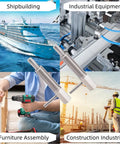 M16 Stainless Steel Retractable Indexing Plunger Pins 2 Pack in use for shipbuilding, furniture assembly, industrial equipment, and construction.