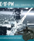 Submersible Direct Drive Fountain Pump 115V 170 GPH 1/125 HP Epoxy Filled, used for machine tool coolant recirculation.