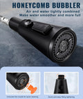 Heavy Duty Pull Down Kitchen Faucet Head Replacement delivering crisp stream and powerful spray nozzle with honeycomb bubbler
