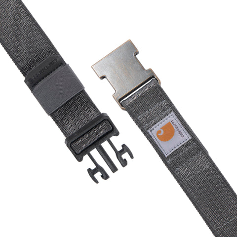 Rugged Flex Nylon Webbing Belt With Real World Flex For All Day Comfort, Durable Yet Flexible For Work Or Weekend Wear, Gravel Color, Large Size, Ideal For Jeans Or Cargo Pants, Everyday Tough Belt
