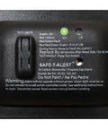 Front view of 85 Series Carbon Monoxide And Propane Alarm For RVs 12V Powered Black Slim Low Profile Design With Trim Ring Included Rugged